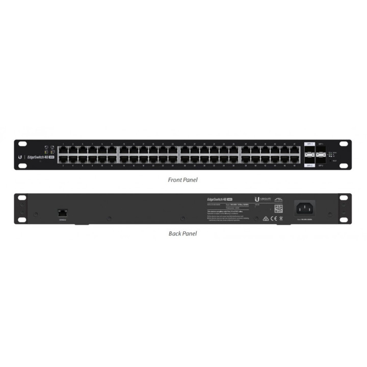 Ubiquiti ES-48-500W Managed Gigabit PoE Switch 48-Port 500W 1U Rack