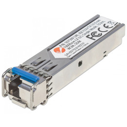 Intellinet Gigabit Fiber WDM Bi-Directional SFP Transceiver Module, 1000Base-LX (LC) Single-Mode, 10 km