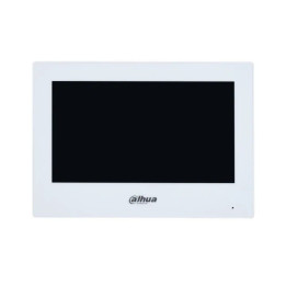 Dahua VTH2621GW-WP 7" IP Touchscreen Monitor, 1024x600, Wi-Fi, PoE, Alarm Integration, White