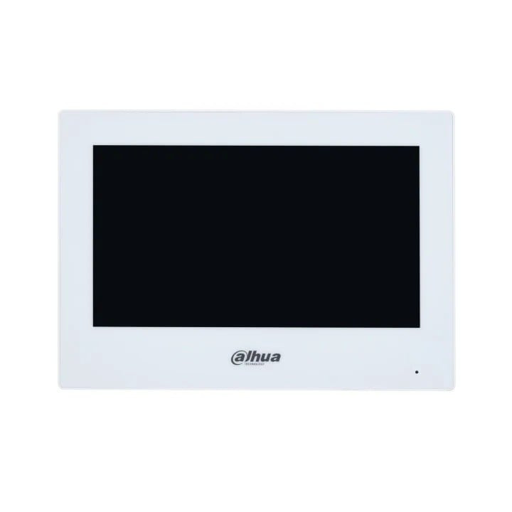 Dahua VTH2621GW-WP 7" IP Touchscreen Monitor, 1024x600, Wi-Fi, PoE, Alarm Integration, White