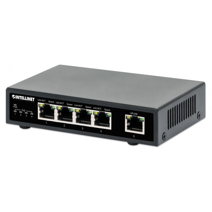 Intellinet 5-Port Gigabit PoE+ Switch 62W (561839)