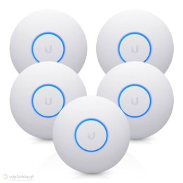 Ubiquiti UniFi nanoHD 5-pak (UAP-NANOHD-5) – Dwuzakresowy punkt dostępowy Wi-Fi 5 1733 Mbps