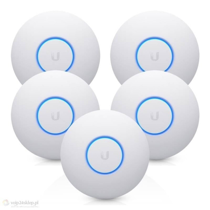 Ubiquiti UniFi nanoHD 5-pak (UAP-NANOHD-5) – Dwuzakresowy punkt dostępowy Wi-Fi 5 1733 Mbps