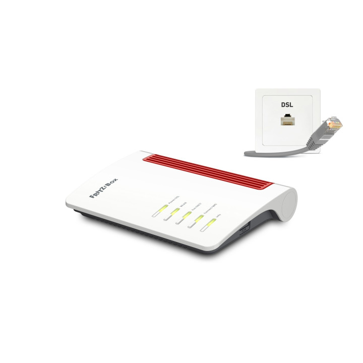 FRITZ!Box 7510 Wireless Router Gigabit Ethernet Wi-Fi 6 (2.4 GHz) White
