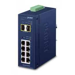 PLANET IGS-4215-8T2S Switch industriel administrable L2/L4, 8x Gigabit RJ45 + 2x SFP, 9-48VDC, -40~75°C