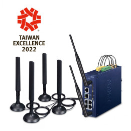 PLANET ICG-2515W-NR Przemysłowa bezprzewodowa bramka komórkowa 5G NR z 5-portowym Gigabit Ethernet