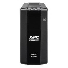 APC Back-UPS Pro BR650MI 650VA UPS, 6 Outlets, AVR, LCD