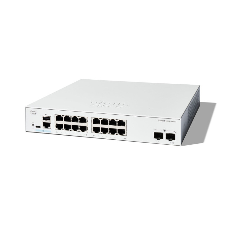 Cisco Catalyst 1200 16-port Gigabit Managed Switch with 2x1G SFP