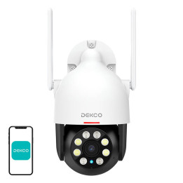 DEKCO DC5L Outdoor WiFi Camera 2K QHD 166°