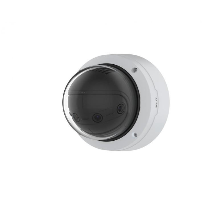 Caméra de sécurité IP dôme AXIS P3827-PVE, 6,9 MP, 3 712 x 1 856, intérieur/extérieur, blanc