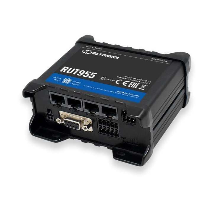 Teltonika RUT955 Industrial 4G/LTE & WiFi Dual SIM Router