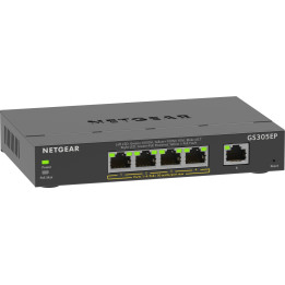 Netgear GS305EP-100PES Conmutador PoE+ Gigabit Plus de 5 puertos