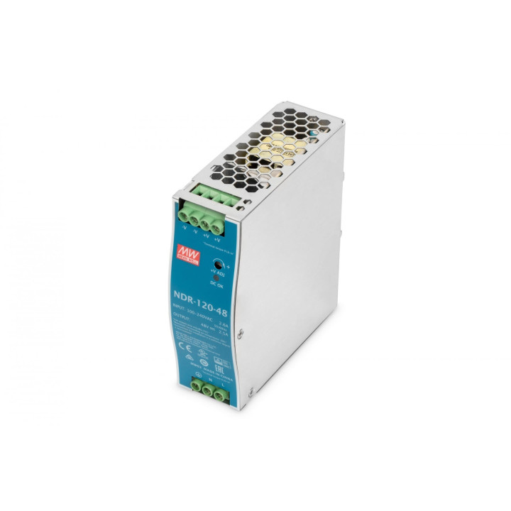 DIGITUS DN-PWR12048 Industrial Power Supply 48V DC, 120W, DIN Rail