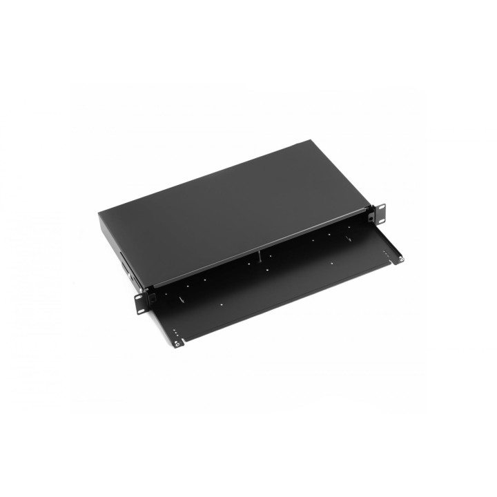 DIGITUS DN-96200-BL-QL Fiber Optic Cross-Connect Panel, 19" 1U, Retractable, Black