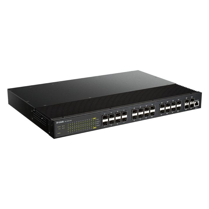 D-Link DIS-700G-28XS Managed L2+ Network Switch, 28-Port, 1U, Black