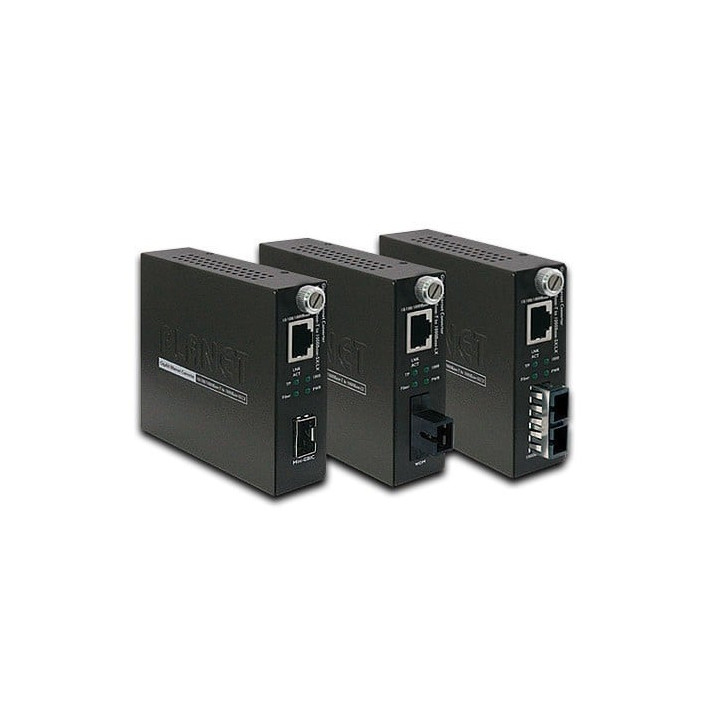 PLANET GST-806A60 Gigabit WDM Bi-directional Fiber Media Converter, 1310nm, 60km