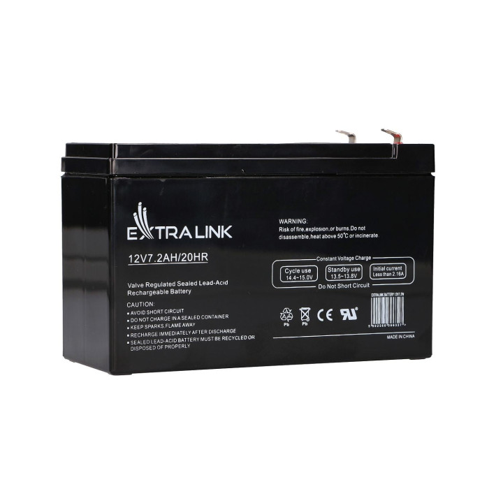 Extralink EX.6327 AGM 12V 7.2Ah Sealed Lead Acid (VRLA) Battery