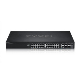 ZyXEL XGS2220-30-EU0101F Conmutador de acceso L3, 24x1G RJ45, 2x10mG RJ45, 4x10G SFP+ Uplink, incl. 1 año NebulaFlex Pro
