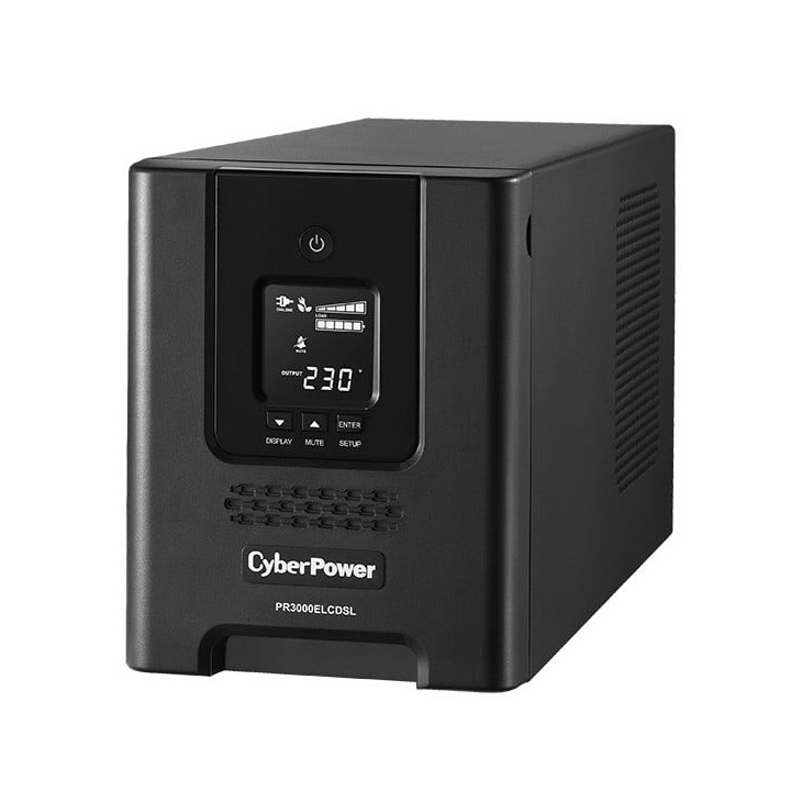 CyberPower PR3000ELCDSL Line-Interactive UPS 3000VA 2700W Pure Sine Wave