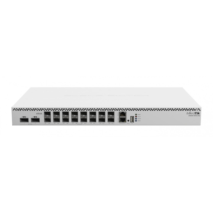 MikroTik CRS518-16XS-2XQ-RM Cloud Router Switch, 16x 25G SFP, 2x 100G QSFP, RouterOS L5