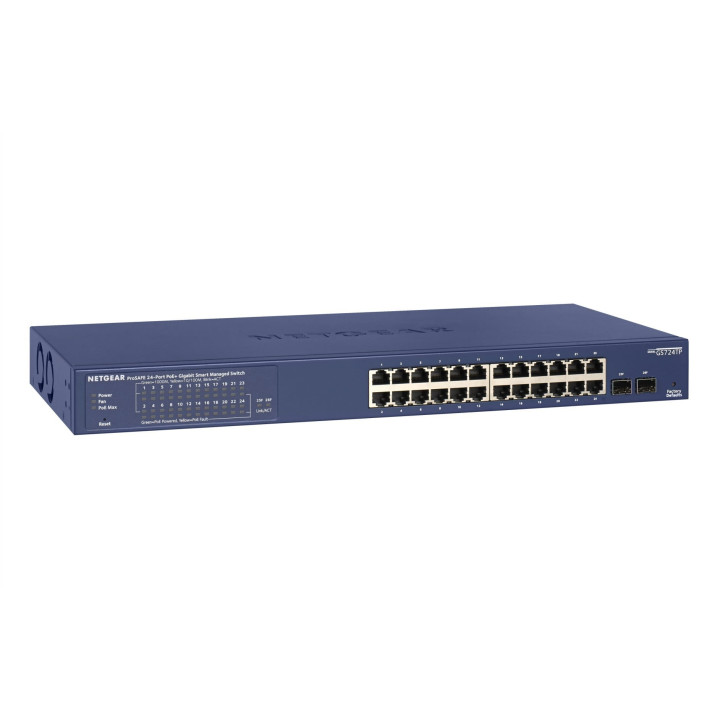 Netgear GS724TP-200EUS Conmutador profesional gestionado inteligente Gigabit PoE+ de 24 puertos