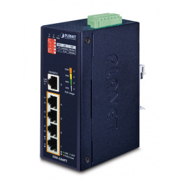 PLANET ISW-504PT Switch industriel 5 ports 10/100 PoE+ (4 ports PoE+, budget 120 W, IP40, -40°C à 75°C)
