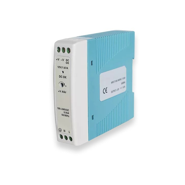 Teltonika PR3PDNP0 DIN Rail Power Supply, 230V AC, White