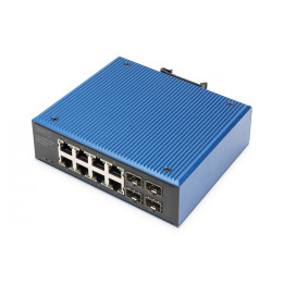 DIGITUS DN-651153 Industrial 8+4-Port Gigabit Ethernet PoE Switch