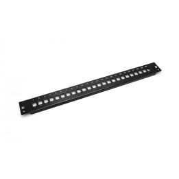 DIGITUS DN-96207-BL-P Fiber Optic Front Plate 24x LC Duplex 1U Black