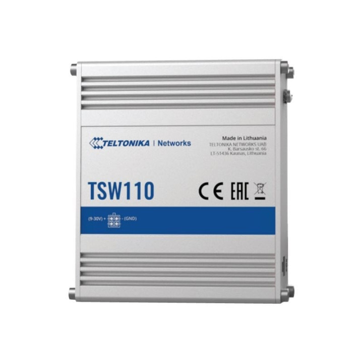 Teltonika TSW110 Industrial Unmanaged Passive PoE Switch