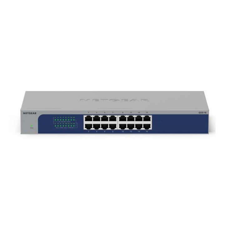 Conmutador Gigabit Ethernet no administrado Netgear GS516-300EUS con PoE