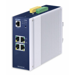 PLANET TSN-5225-4T Commutateur TSN industriel L2+ 4 ports Gigabit géré IP30 sur rail DIN