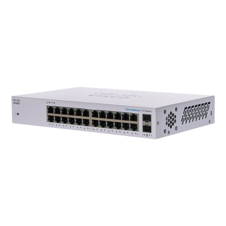 Cisco CBS110-24T-EU Unmanaged 24-Port Gigabit Switch, 2x SFP Shared