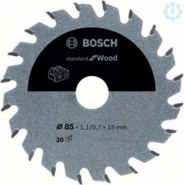 BOSCH 2608837666 Standard do piły tarczowej do drewna 85x15x1,1/0,7mm 20T