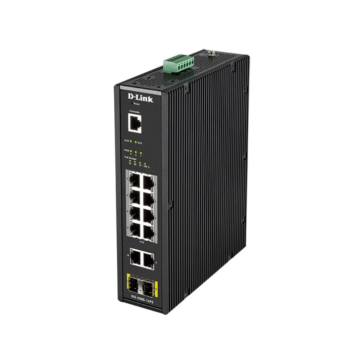 D-Link DIS-200G-12PS Managed L2 Gigabit PoE Switch