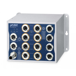 PLANET ITS-5216-8P4T-WV Switch Ethernet géré industriel L2+, 8x PoE+ M12 + 4x M12, IP50