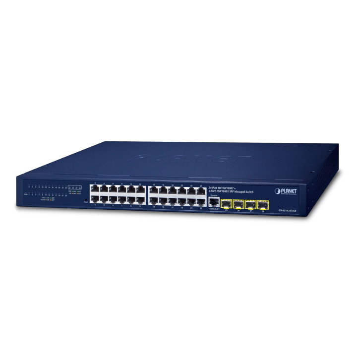 PLANET GS-4210-24T4SR Managed Gigabit Ethernet Switch 24-Port L2+