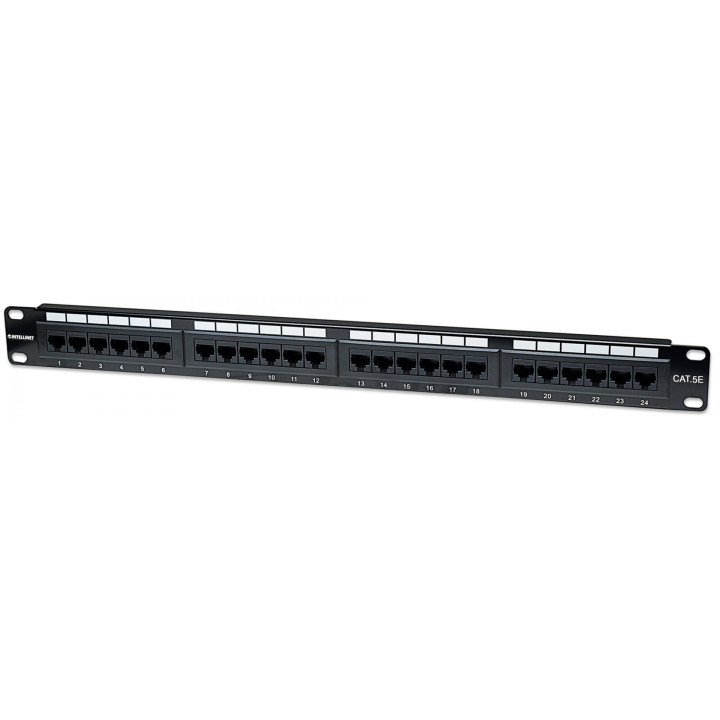 Intellinet 513555 24-Port Cat5 UTP Patch Panel 1U