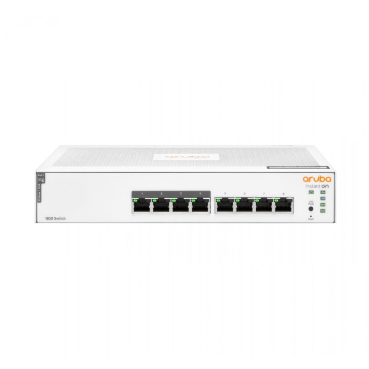 Conmutador HPE Aruba Instant On 1830 Smart 8G PoE+ 65W (JL811A)