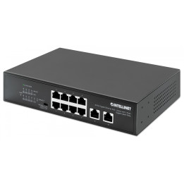 Intellinet 561402 8-Port Gigabit PoE+ Switch with 2 Uplink Ports, 120W