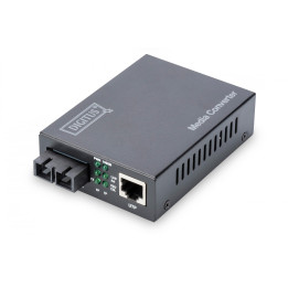 DIGITUS DN-82121-1 Gigabit Ethernet Media Converter, Singlemode SC, 1310nm, 20km
