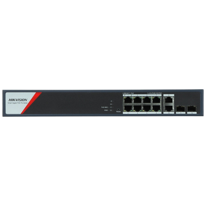 Hikvision DS-3E1512HP-SI-8P2T2F Smart Managed PoE Switch