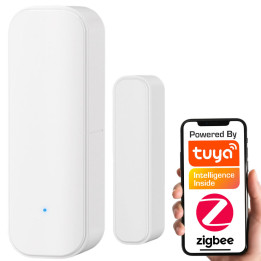 Tuya Magnetic Door/Window Sensor White ZigBee 5906203624157