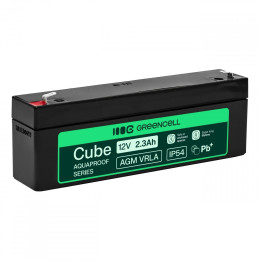 Green Cell AGM12V2-3AH-H AGM VRLA 12V 2.5Ah Maintenance-Free Battery