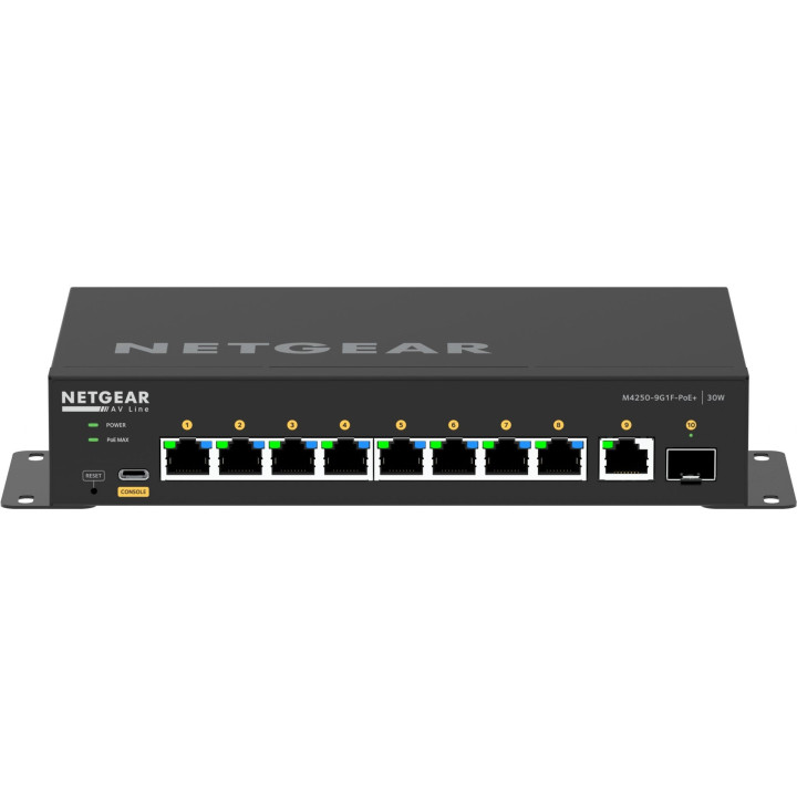 Conmutador gestionado Netgear GSM4210PD-100EUS M4250-9G1F-POE+