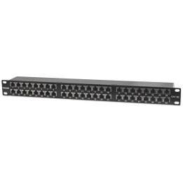 Intellinet 513517 Cat5e FTP 48-Port 1U Shielded Patch Panel, Black