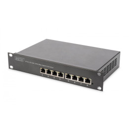 DIGITUS DN-95317 Gigabit Ethernet PoE Switch 8-Port, 10 inch, 80W PoE Budget