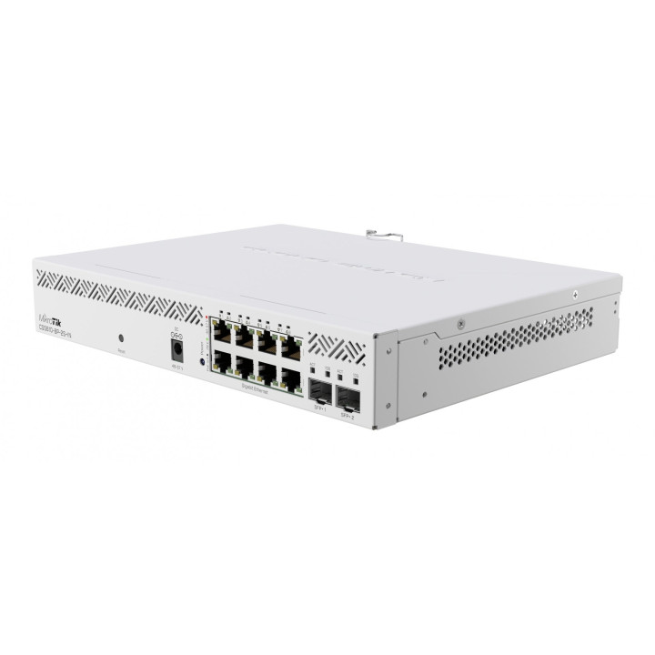 MikroTik CSS610-8P-2S+IN Managed Gigabit PoE Switch, 8 PoE Ports + 2 SFP+