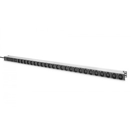 DIGITUS DN-95450 IT Basic PDU, Vertical, 16A, 24x C13 + 3x C19, 1-Phase, 3m Cable, IEC309 16A Plug