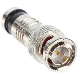 BNC-W/3770 Compression BNC Connector for RG59 Coaxial Cable, 75 Ohm Male Plug